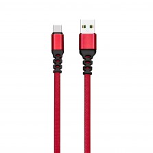 Type C Male to USB 2.0 Male Nylon Braided Cable, 2 Meter